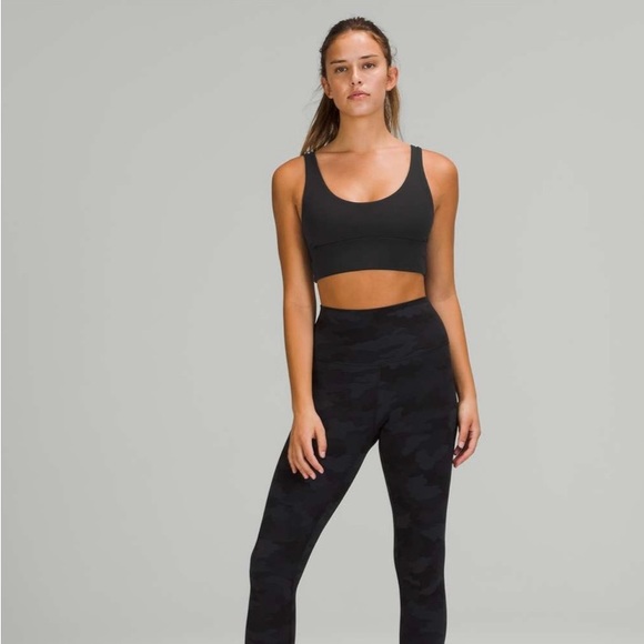 lululemon athletica Black Reversible Sports Bra Black and Heritage Camo size 8 - Picture 4 of 11